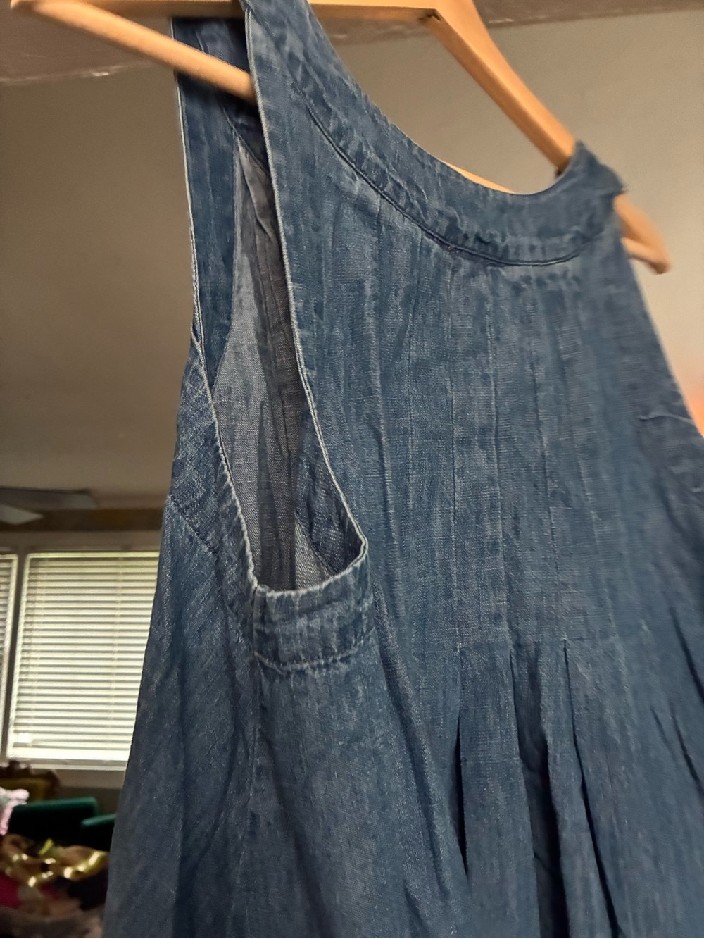 Maeve Veggie Sleeveless V-Neck Dress with Colorful Vegetable Embroidery - Picture 3 of 7